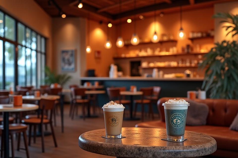 Sahara Brews cosy interior with specialty drinks